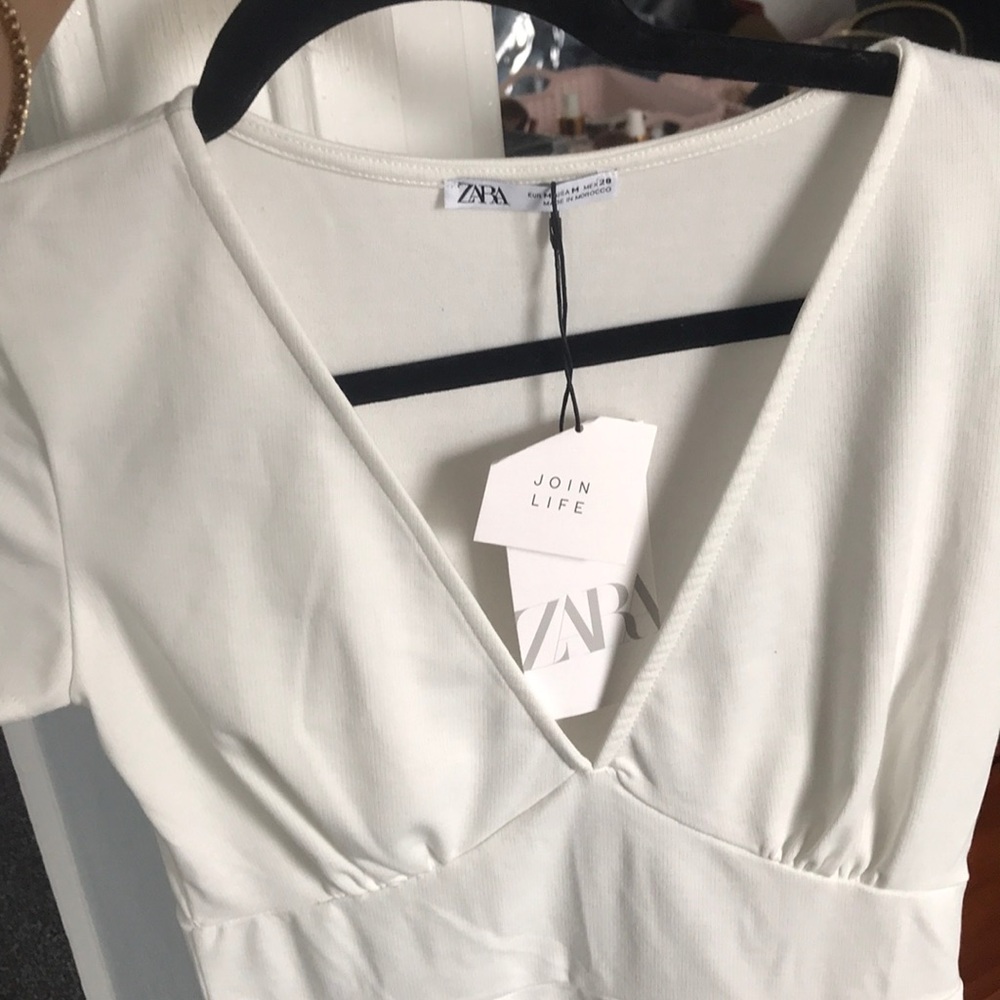 NWT WHITE ZARA DRESS